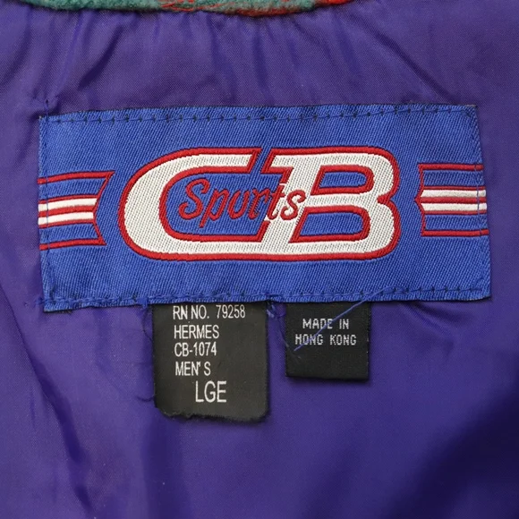 Vintage Sports CB Southwestern Pattern Fleece Jacket Size L - Picture 5 of 7